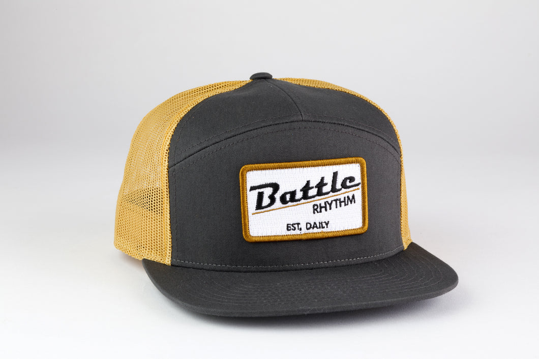 Battle Rhythm Hat CHARCOAL/OLD GOLD