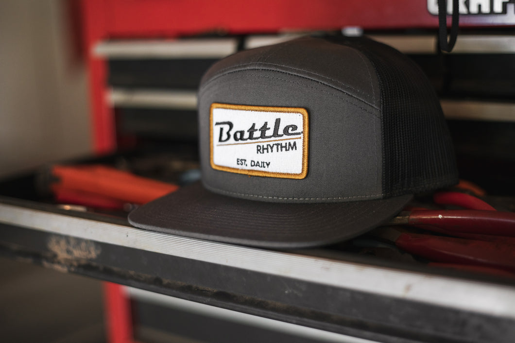 Battle Rhythm Hat CHARCOAL/WHITE